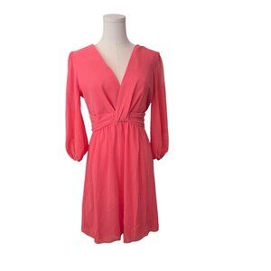 NEW Vince Camuto Women's 6 Gathered Chiffon Fairy Balloon Couture Flowy Dress